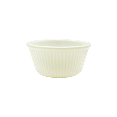 Thunder Group ML531B1 3 oz Bone Fluted Melamine Ramekin