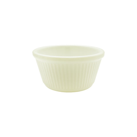 Thunder Group ML532B1 4 oz Bone Fluted Melamine Ramekin