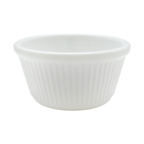 Thunder Group ML532W1 4 oz White Fluted Melamine Ramekin