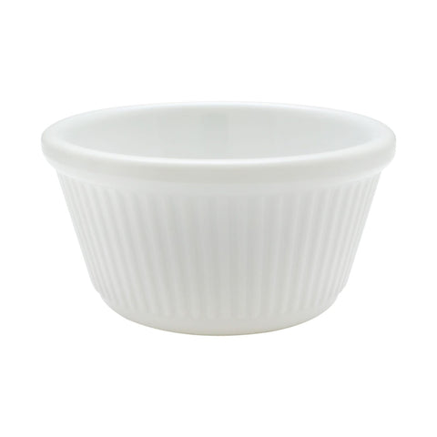 Thunder Group ML532W1 4 oz White Fluted Melamine Ramekin