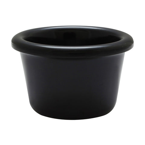 Thunder Group ML534BL1 1-1/2 oz Black Smooth Melamine Ramekin