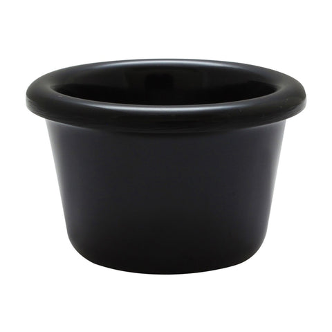 Thunder Group ML534BL1 1-1/2 oz Black Smooth Melamine Ramekin