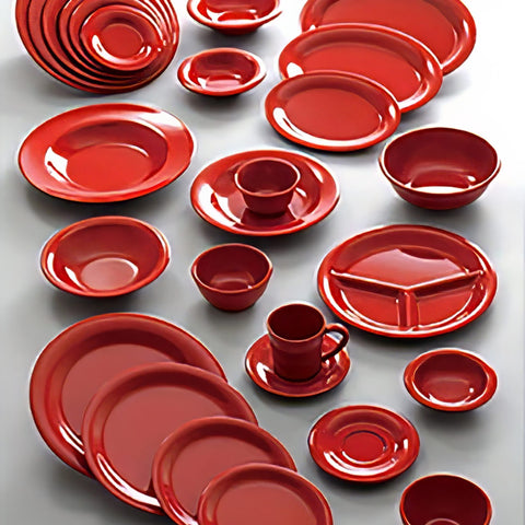 Thunder Group ML538PR1 4 oz Pure Red Smooth Melamine Ramekin
