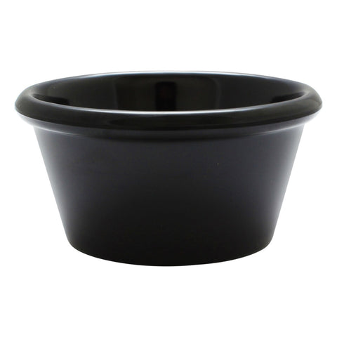 Thunder Group ML539BL1 6 oz Black Smooth Melamine Ramekin