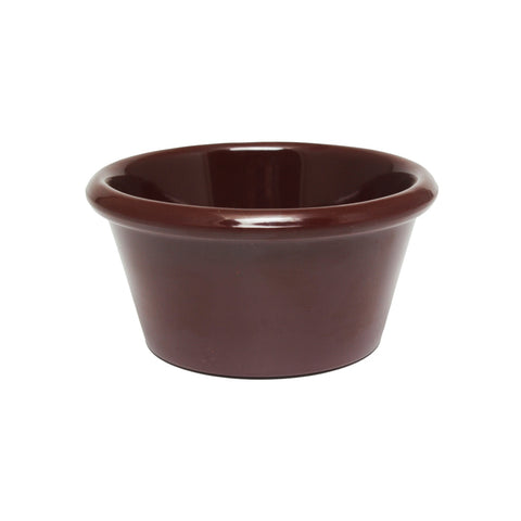 Thunder Group ML539C1 6 oz Smooth Melamine Ramekin, Chocolate