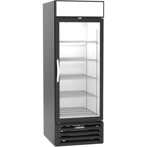 Beverage-Air MMF23HC-1-B MarketMax 27" Single-Section Glass Door Merchandiser Freezer in Black