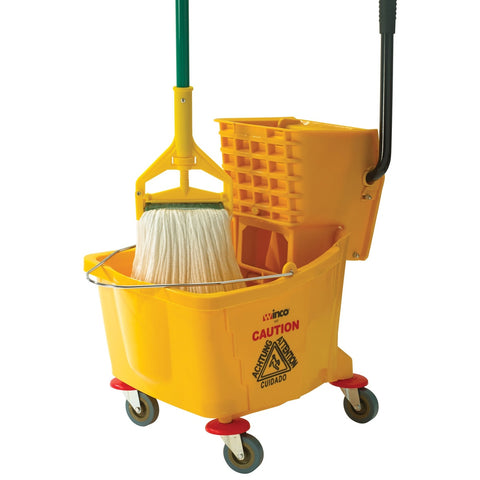 Winco MOPH-7P 57 Inch Mop Handle with Side Release
