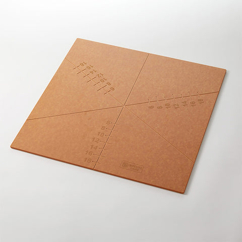 American Metalcraft MPCUT6 Pizza Slice Cutting Guide, 6-Slice, 20" x 20" Compressed Wood