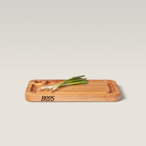 John Boos MPL1812125-FH-GRV Prestige Series 18" x 12" x 1-1/4" Reversible Maple Wood Cutting Board