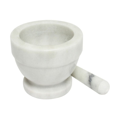 Thunder Group MRGR001 4" Marble Bowl Style Mortar and Pestle