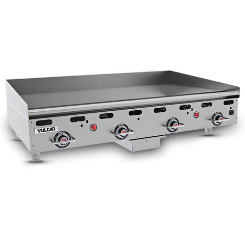 Vulcan MSA48-LP 48" Heavy Duty Liquid Propane Countertop Flat Top Gas Griddle