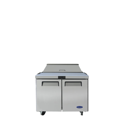 Atosa USA MSF3610GR 36-Inch Two-Section Refrigerated Standard Top Sandwich Prep Table