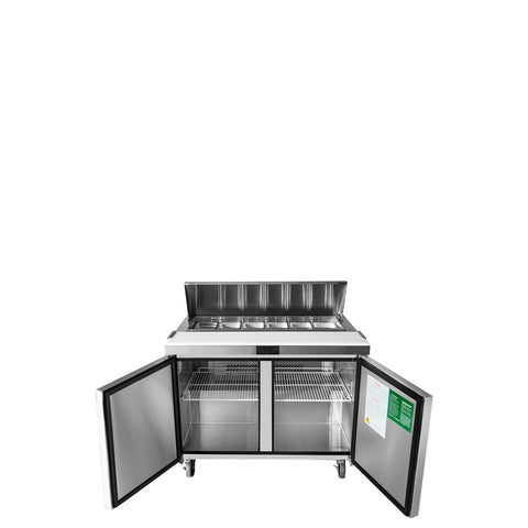 Atosa MSF8302GR 48" 2-Section Refrigerated Standard Top Sandwich Prep Table