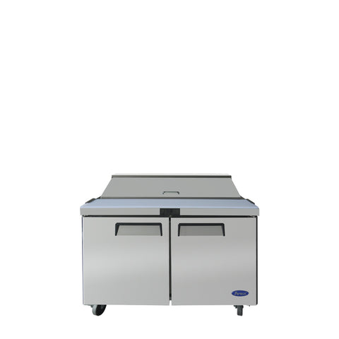 Atosa MSF8302GR 48" 2-Section Refrigerated Standard Top Sandwich Prep Table