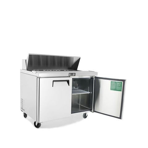 Atosa MSF8302GR 48" 2-Section Refrigerated Standard Top Sandwich Prep Table