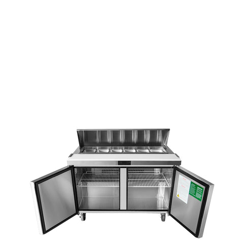 Atosa MSF8303GR 60" 2-Section Refrigerated Standard Top Sandwich Prep Table