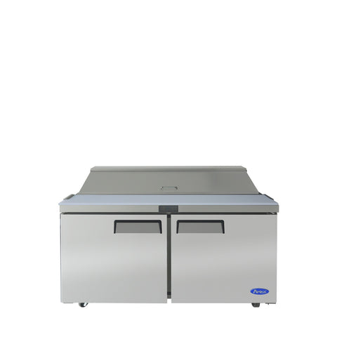 Atosa MSF8303GR 60" 2-Section Refrigerated Standard Top Sandwich Prep Table