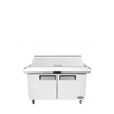 Atosa MSF8303GR 60" 2-Section Refrigerated Standard Top Sandwich Prep Table