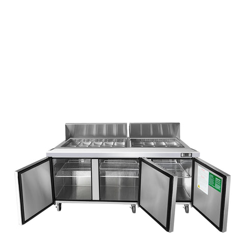 Atosa MSF8304GR 72" Refrigerated Standard Top Sandwich Prep Table