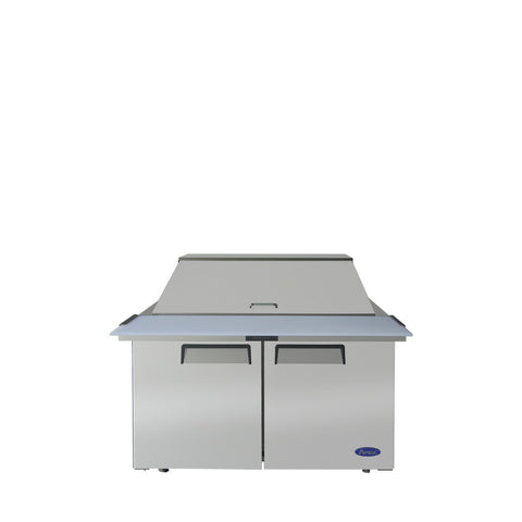 Atosa MSF8306GR 48" Refrigerated Mega Top Sandwich/Salad Prep Table, 2-Section