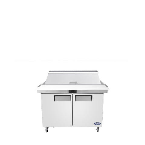 Atosa MSF8306GR 48" Refrigerated Mega Top Sandwich/Salad Prep Table, 2-Section