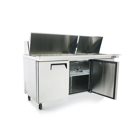Atosa MSF8308GR 72" Refrigerated Mega Top Sandwich/Salad Prep Table, 3-Section