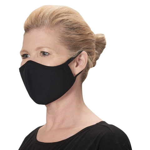 Winco MSK-1WML M/L Reusable 2-Ply Cotton Face Mask, White, Pack of 2