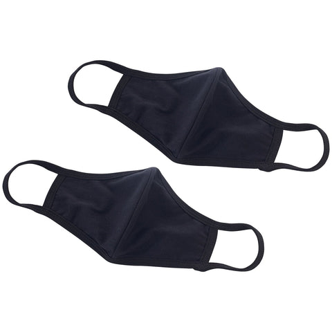 Winco MSK-1WML M/L Reusable 2-Ply Cotton Face Mask, White, Pack of 2