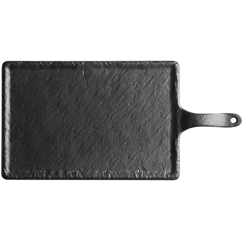 TableCraft MSP4520 Frostone 13" x 8 3/4" Rectangular Faux Slate Melamine Serving Paddle