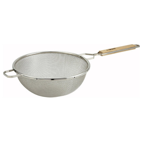 Winco MST-10D 10-1/2" Double Medium Mesh Strainer