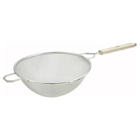 Winco MST-10S 10-1/2" Single Medium Mesh Strainer
