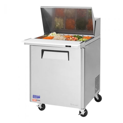 Turbo Air MST-28-12-N M3 Series 28" 1-Door Mega Top Refrigerated Sandwich Prep Table