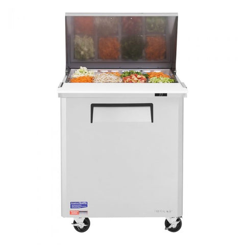 Turbo Air MST-28-12-N M3 Series 28" 1-Door Mega Top Refrigerated Sandwich Prep Table