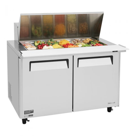 Turbo Air MST-48-18-N M3 Series 2-Door Mega Top Refrigerated Sandwich Prep Table, 15 cu. ft.