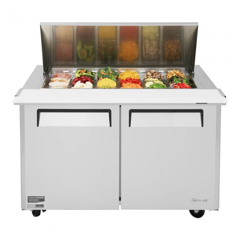 Turbo Air MST-48-18-N M3 Series 2-Door Mega Top Refrigerated Sandwich Prep Table, 15 cu. ft.