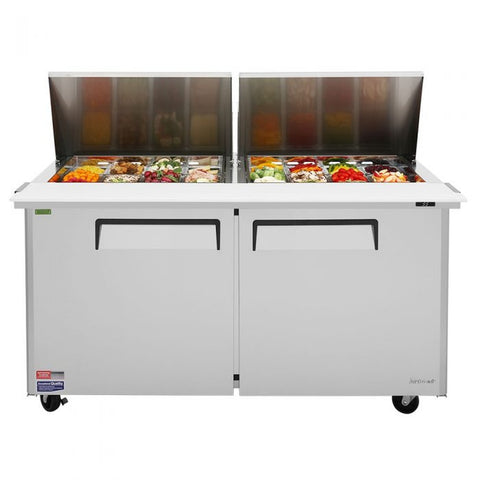 Turbo Air MST-60-24-N 60" 2-Door Mega Top Refrigerated Sandwich Prep Table