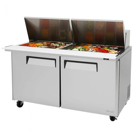 Turbo Air MST-60-24-N 60" 2-Door Mega Top Refrigerated Sandwich Prep Table