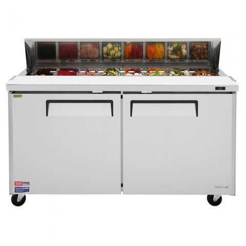 Turbo Air MST-60-N 60" M3 Series 2-Door Refrigerated Sandwich/Salad Prep Table