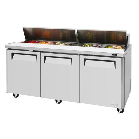 Turbo Air MST-72-N 72" Three-Section M3 Series Sandwich/Salad Prep Table