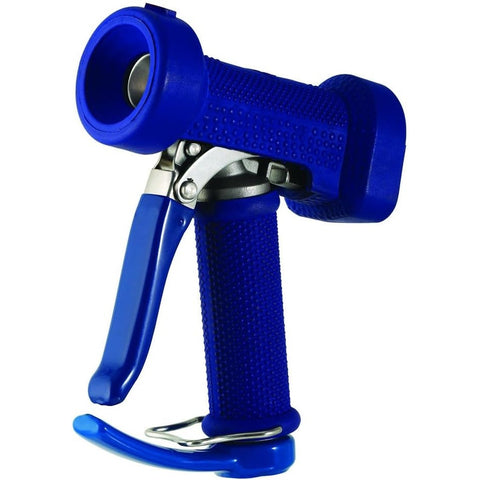 T&S Brass MV-2522-21 Stainless Steel Front Trigger Water Gun with Blue Rubber Cover