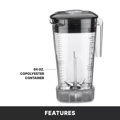 Waring MX1100XTX Xtreme Heavy-Duty Countertop Blender, 64 oz Copolyester Container