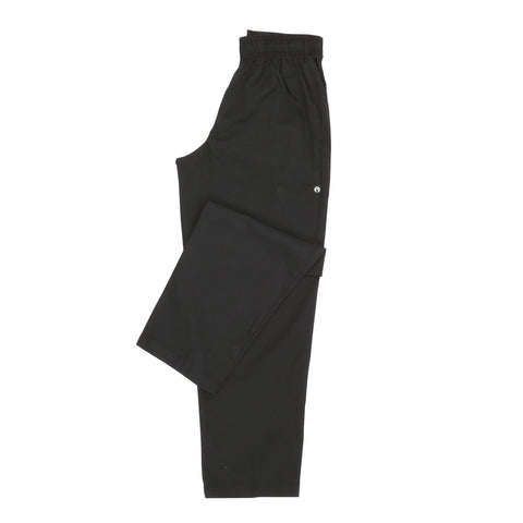 Chef Works NBBP000L Essential Baggy Chef Pants - Black, Large