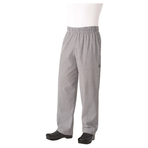 Chef Works NBCP000L Essential Baggy Chef Pants - Small Check, Large