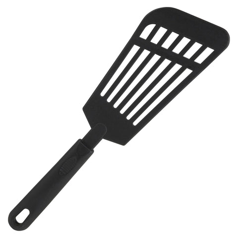 Winco NC-RS 12 Inch Nylon Rectangular Fish Spatula, Black