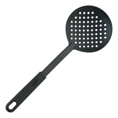 Winco NC-SK Perforated Black Nylon Skimmer, 13" Overall Length