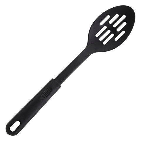 Winco NC-SL2 12" Black Nylon Slotted Spoon