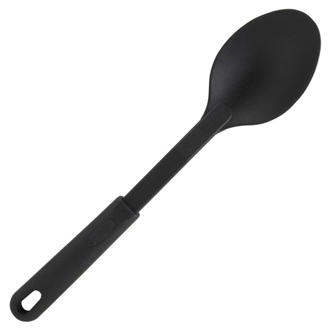 Winco NC-SS1 12 inch Black Nylon Solid Serving Spoon