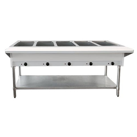 Enhanced Stainless Steel NH-5-240-SS 5-Well Electric Steam Table 208V/240V 5000W