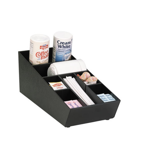 Dispense-Rite NLO-STK-1BT Countertop Stackable Lid, Straw and Condiment Organizer