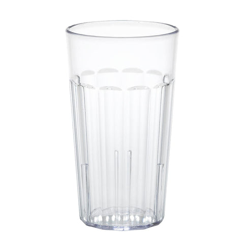 Cambro NT12152 12.6 oz Clear Fluted Newport Plastic Tumbler